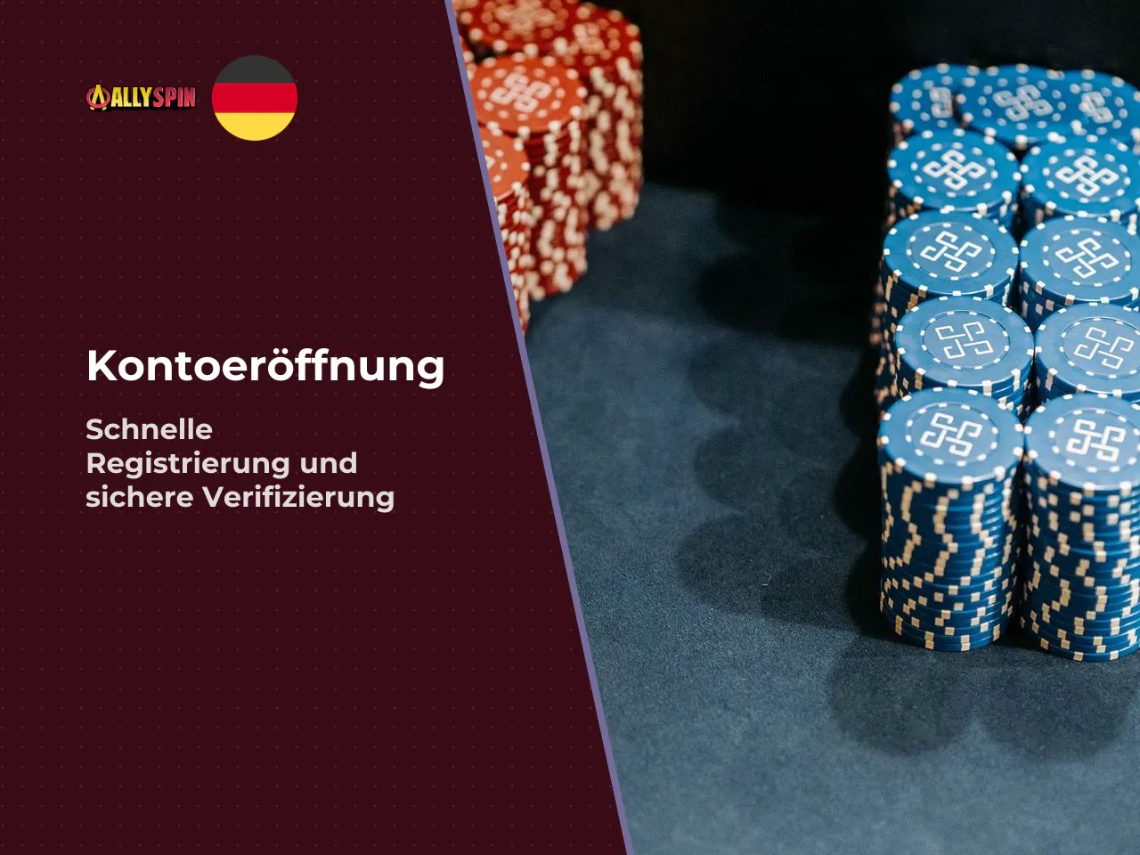 Registrierung, AllySpin Login und Verifizierung KYC