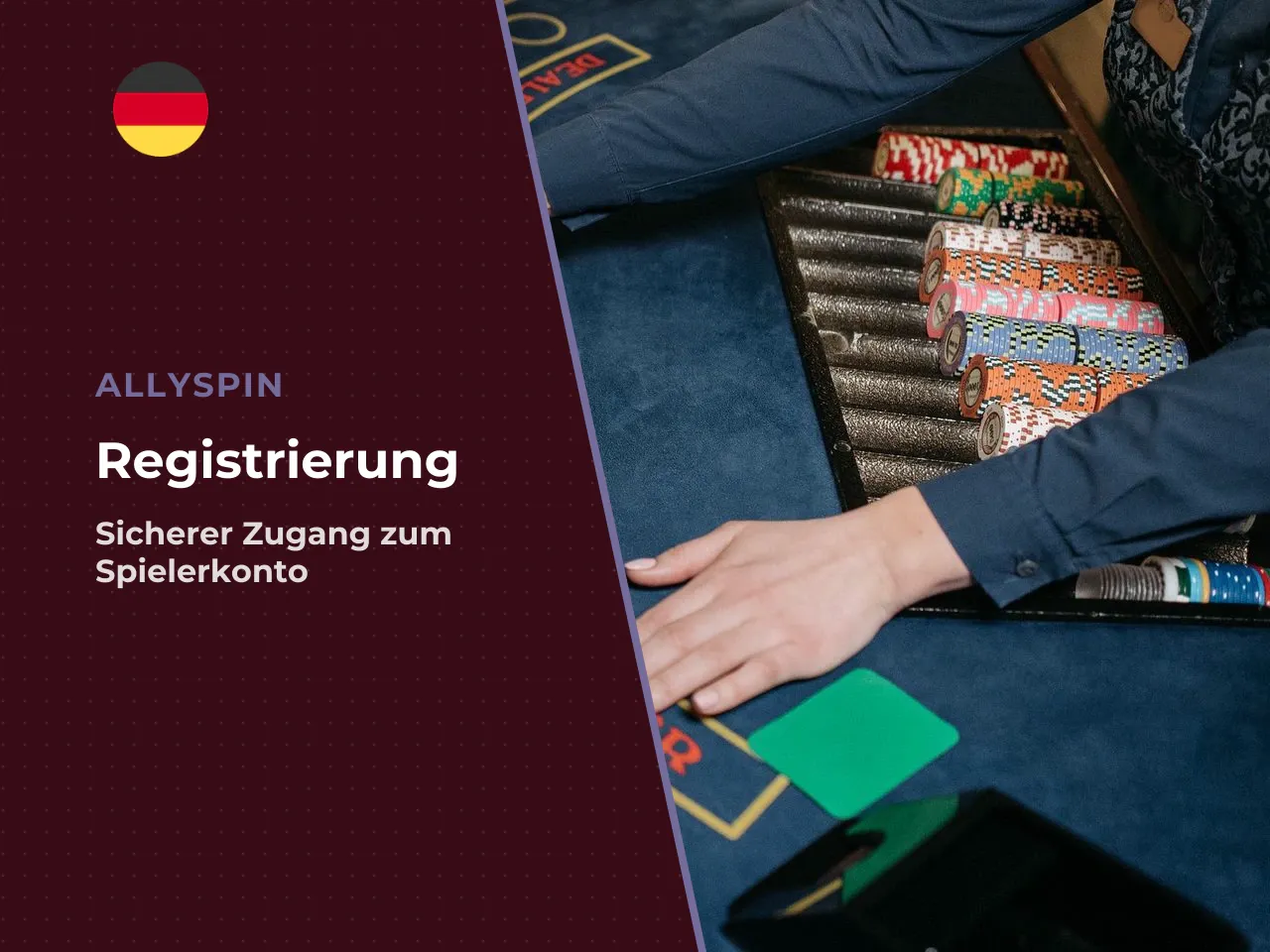 Schritt-für-Schritt zur AllySpin Registrierung. 1. Offizielle