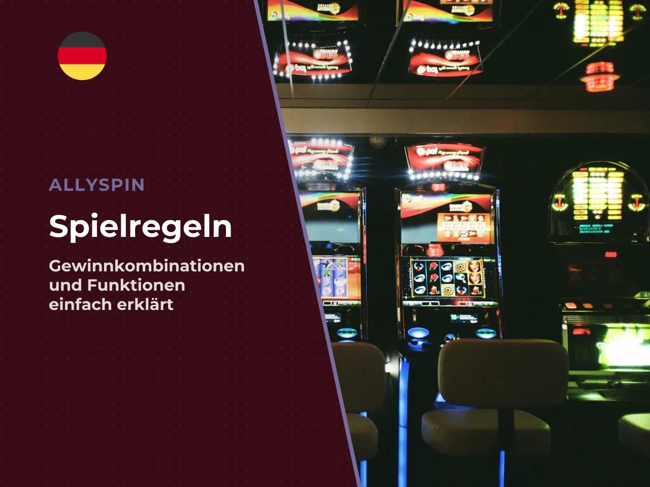Einsatz, Walzen und Auszahlungsprinzip. Es gibt
