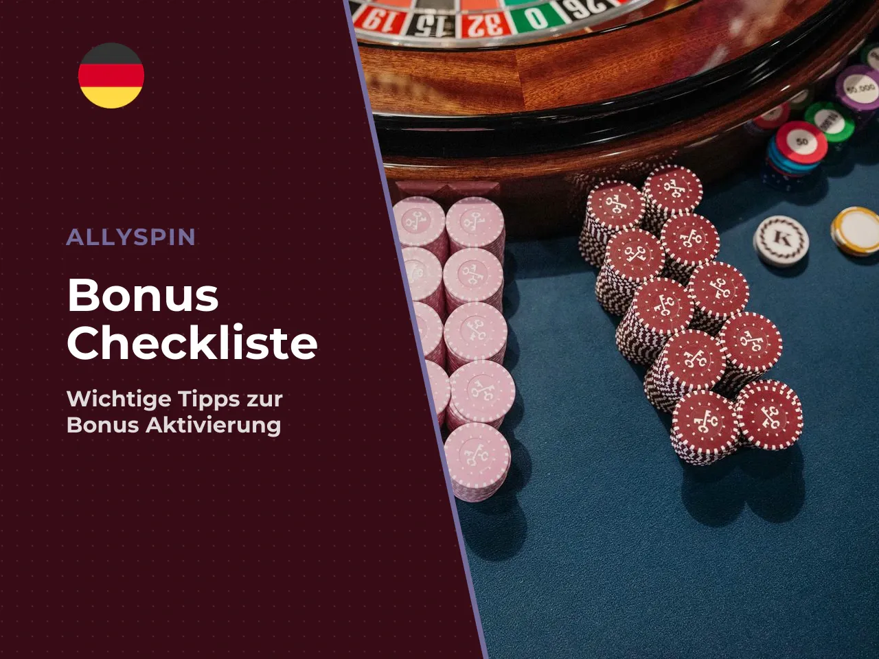 Checkliste vor der Bonusaktivierung. - Ist
