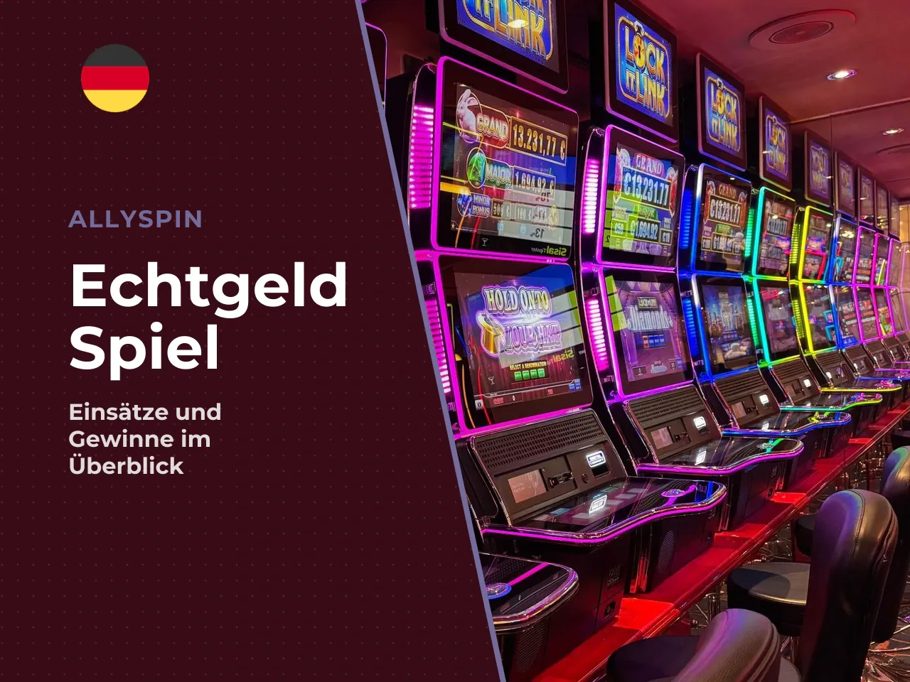 Echtgeld spielen Einsätze, Gewinne und verantwortliche