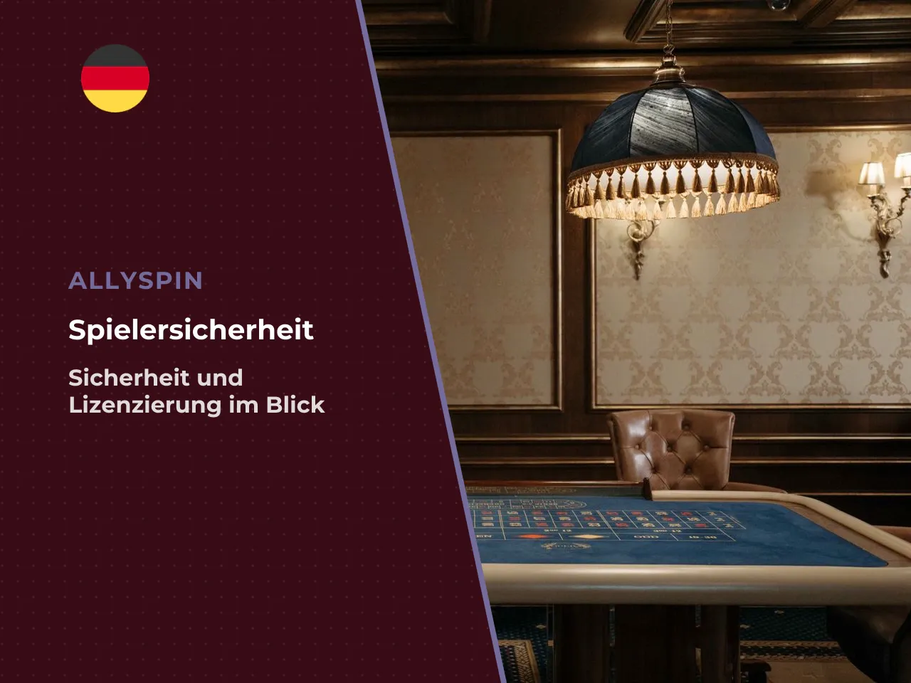 Lizenz, Sicherheit und Spielerschutz prüfen. Ein