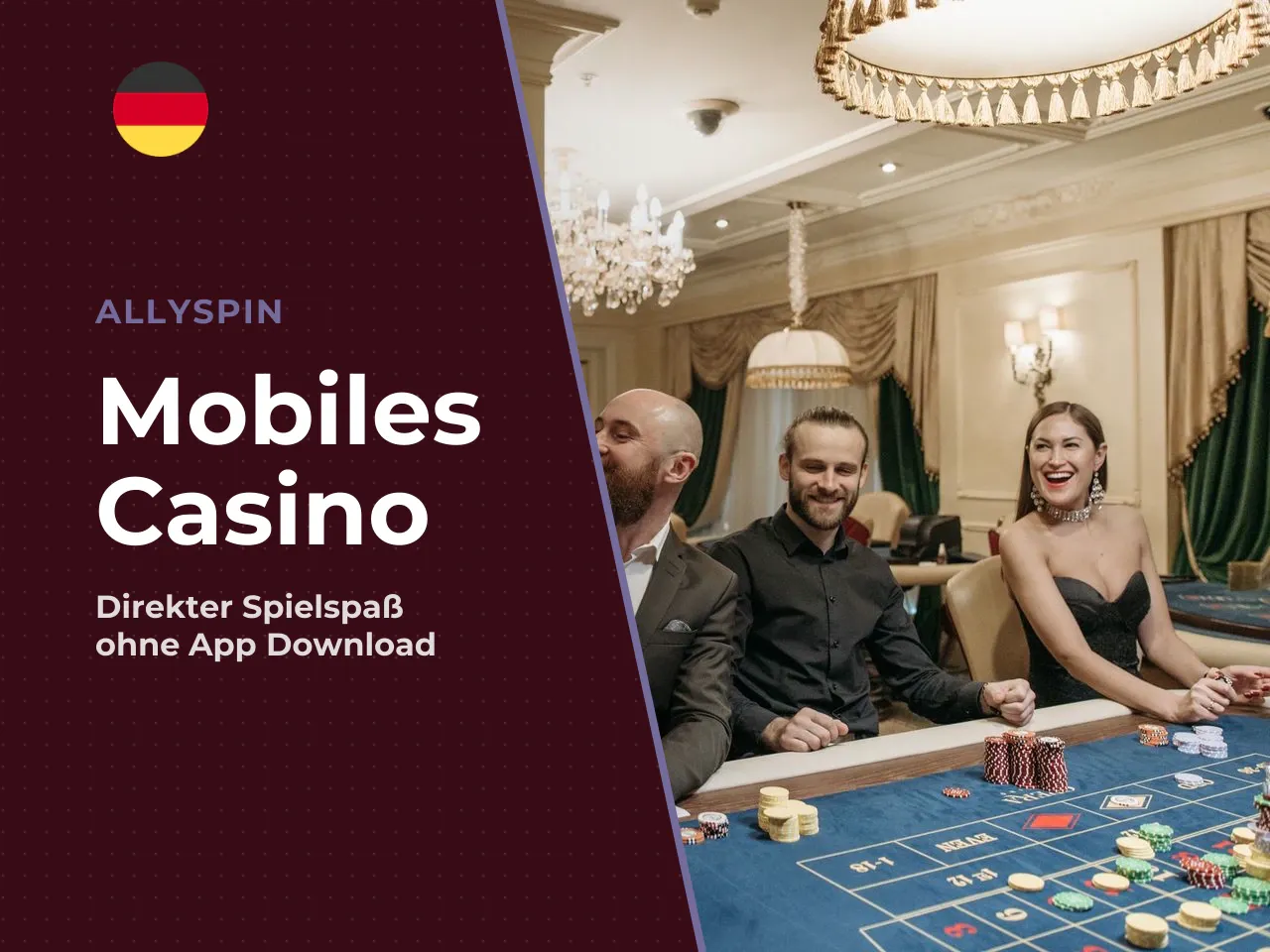 AllySpin Casino im mobilen Browser öffnen