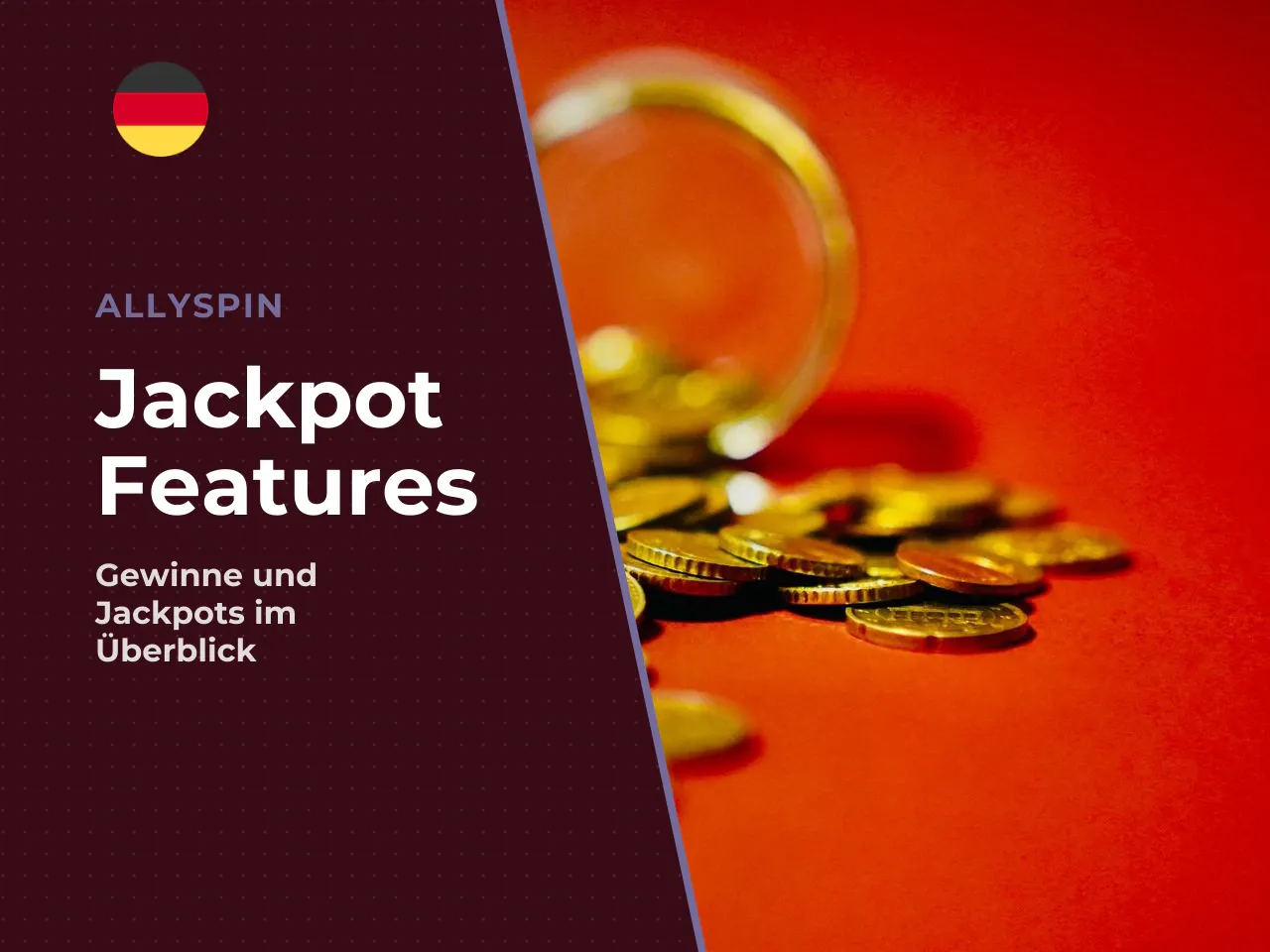 Geldsymbole und Jackpot-Sonderspiel. Das Vollmond-Symbol dient