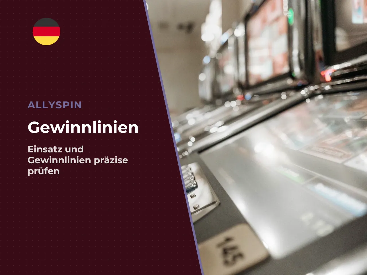 Einsatz und Gewinnlinien vor jeder Spielrunde
