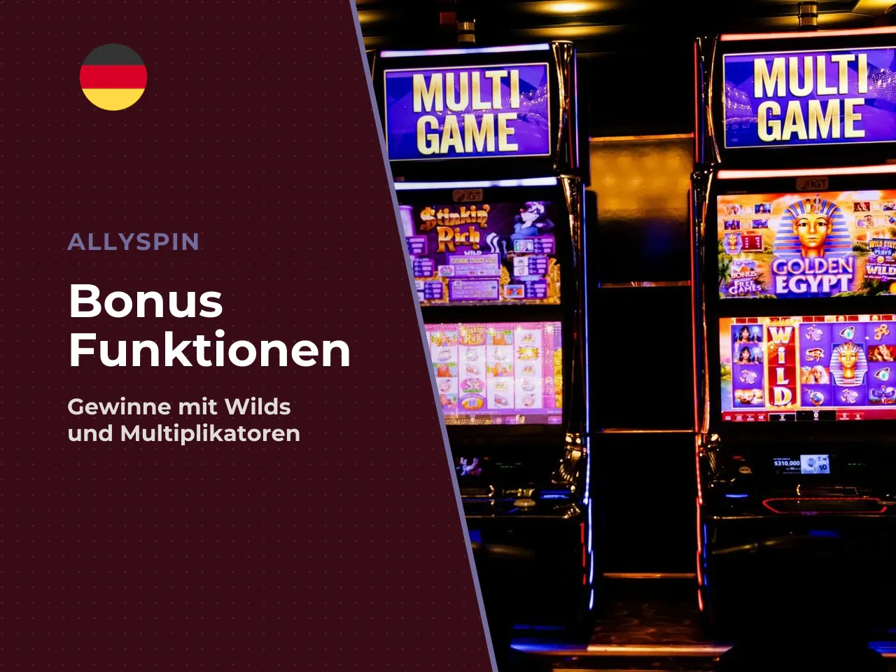 Wild-Symbole und mögliche Multiplikatoren. Während der