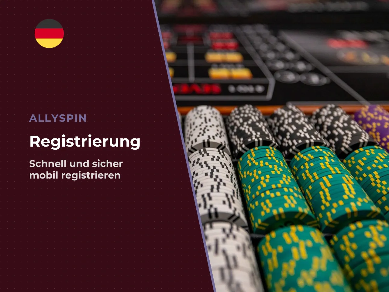 Konto über die mobile AllySpin Version