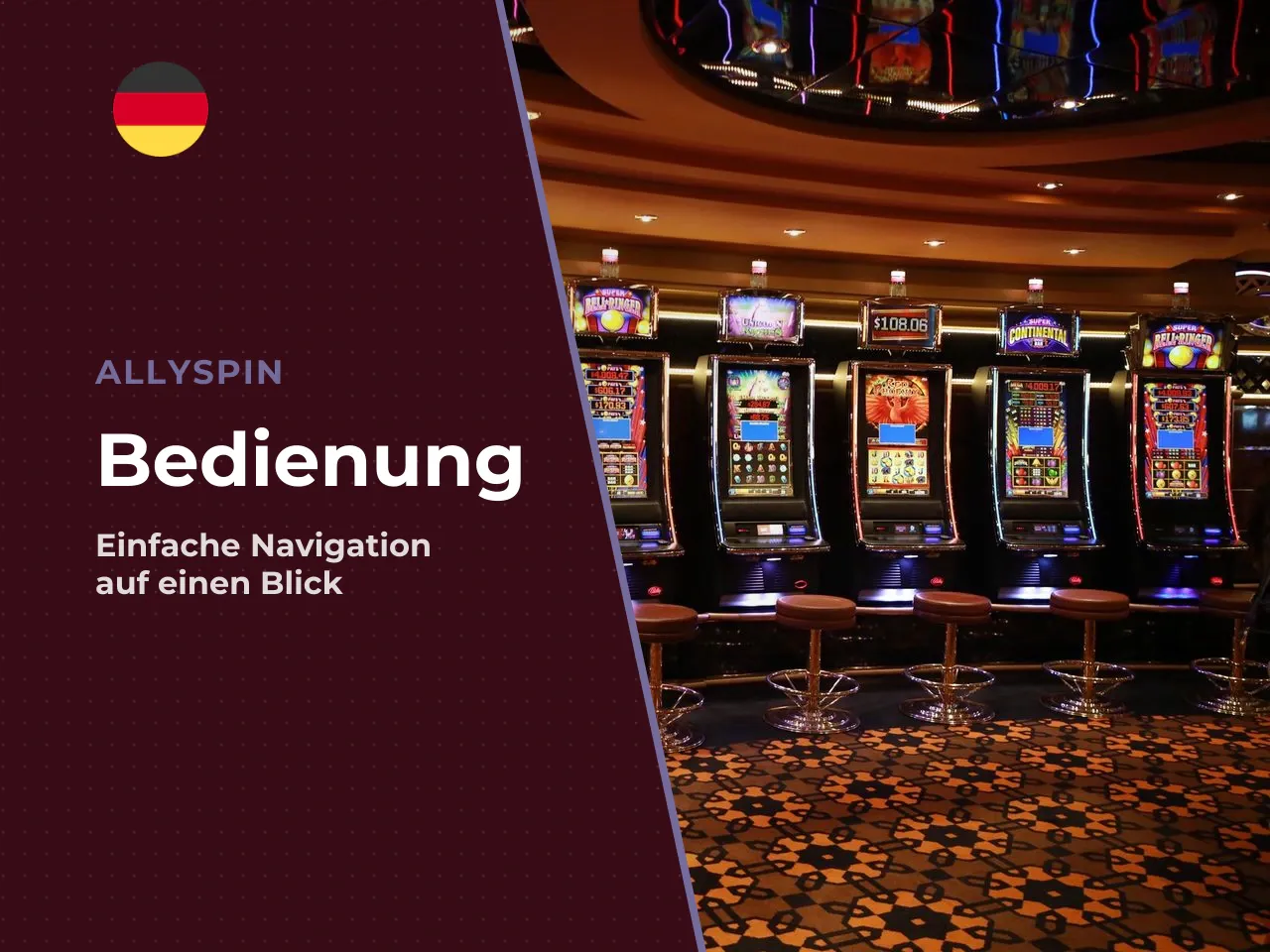 Orientierung in der Oberfläche. Wo finden