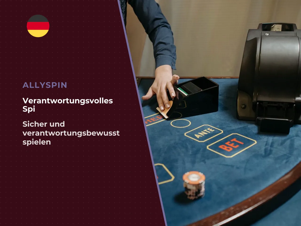 Verantwortungsbewusstes Spielen und Hilfsangebote. Glücksspiel ist